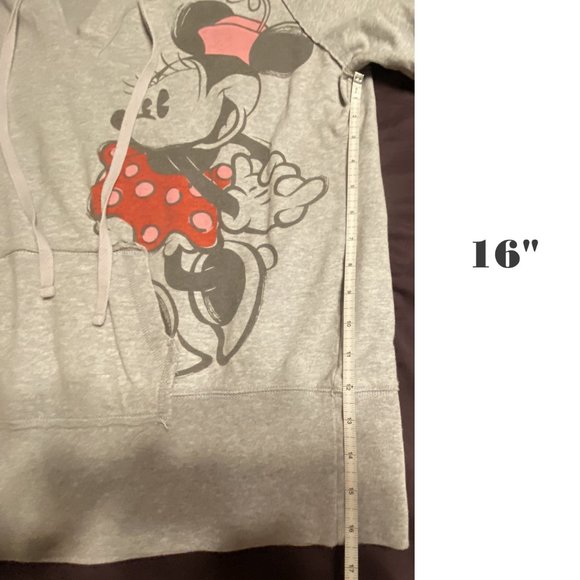 Authentic Disney Parks Minnie Mouse Gray Hoodie XXL - Picture 5 of 10